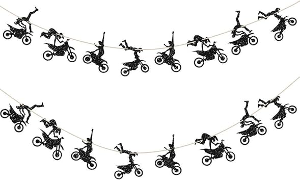Amazon Com Banner Para Motocicleta Decoracion De Pared Para Cumpleanos O Para Ninos O Cumpleanos Y Fiestas De Equitacion Toys Games