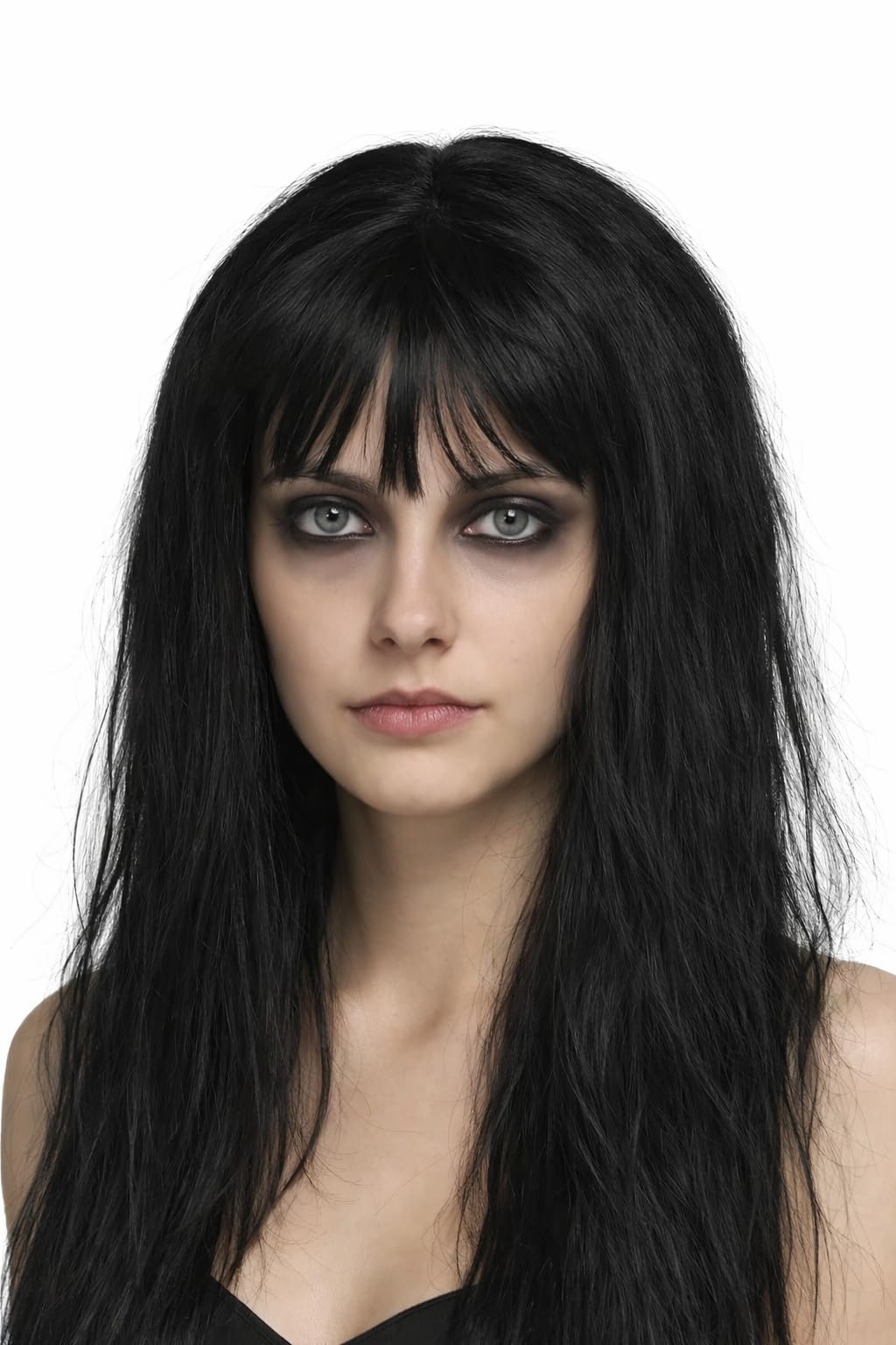 Matissa WOMEN'S LADIES LONG STRAIGHT WIG FANCY DRESS COSPLAY WIGS POP PARTY COSTUME (Black)