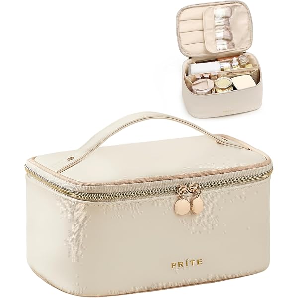 Trousse De Toilette Voyage Zèbre - Sac Cosmétiques Toile Velours Côtelé Portable Multifonction