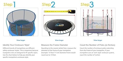 SkyBound 14 Trampoline Net Fits JumpKing/Bazoongi/Orbounder