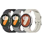 NotoCity Sport Watchbands Compatible with Galaxy Watch 7 Band 40mm 44mm,No Gap Soft Silicone Strap for Galaxy Watch 6 Classic 43mm 47mm/5 Pro 45mm/FE Band