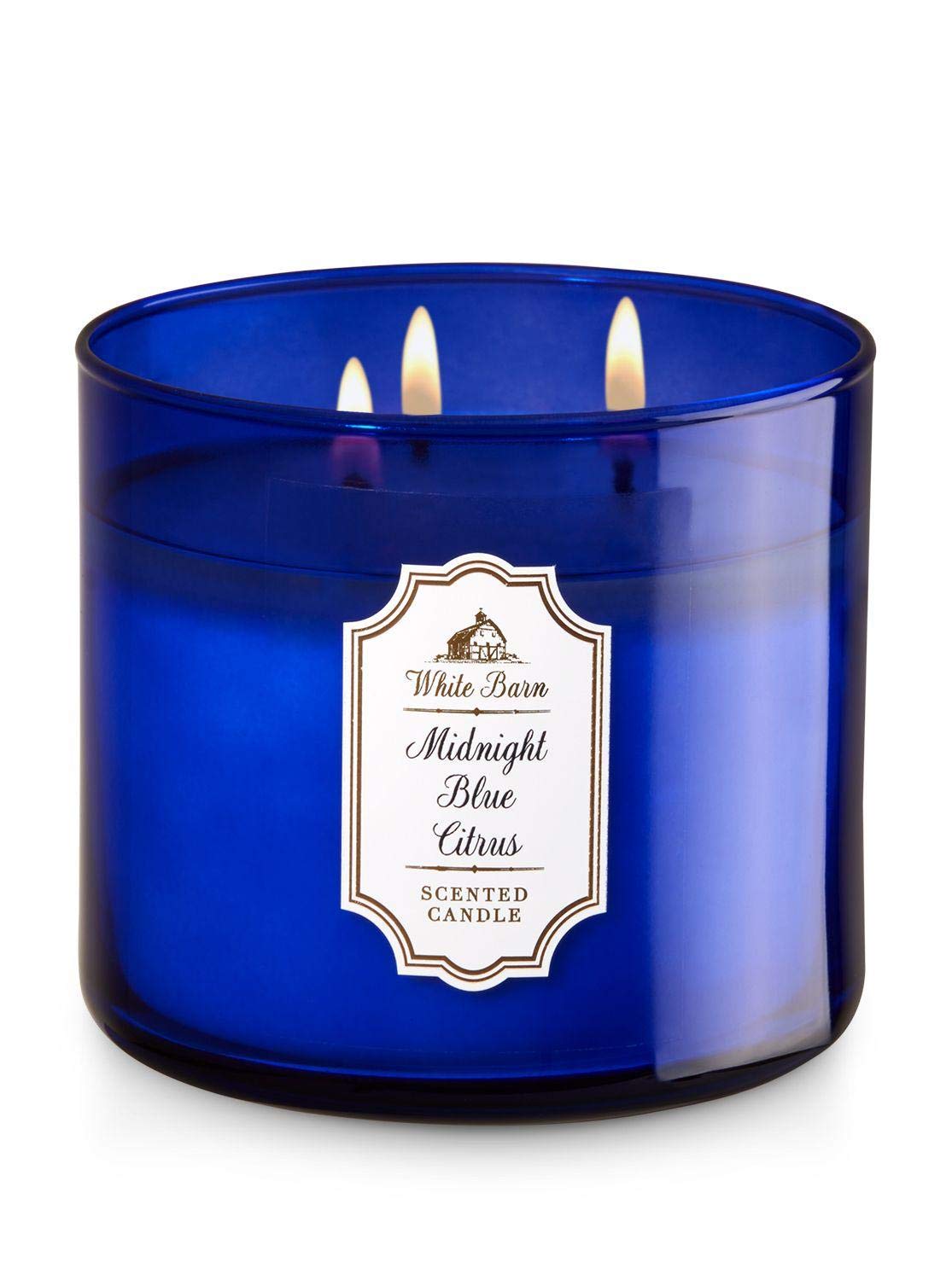 Bath And Body Works White Barn Midnight Blue Citrus Scented Candle