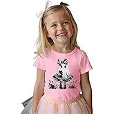 CM C&M WODRO Toddler Baby Girl Halloween Shirt Kid Cute Bow Ghost Cat T-Shirt Kids Short Sleeve Spooky Season Gift Tee Tops