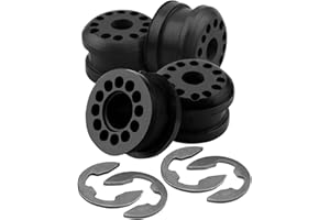 FurnyQuaint Transfer Case Shifter Linkage Bushing Grommet Fit for Dodge Ram 1500 2500 3500 Transfer Shift Control Lever Bushing Replace 68078974AA 68078975AA 4x4 4Pcs with 4*Metal Clip