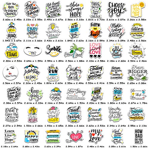 200 Pcs Inspirational Stickers Pack, Motivational Quote Stickers for Laptop Water Bottles Book, Waterproof Durable Vinyl Positive Sticker Decals for Students Teachers Teens Adults