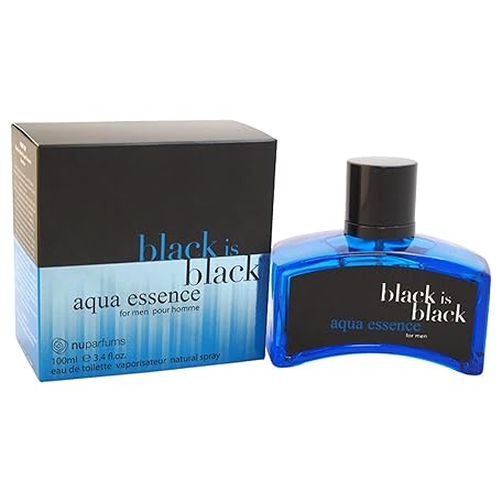 Black is Black Aqua Essence by NuParfums, 3.4 oz Eau De Toilette Spray for Men main image 1