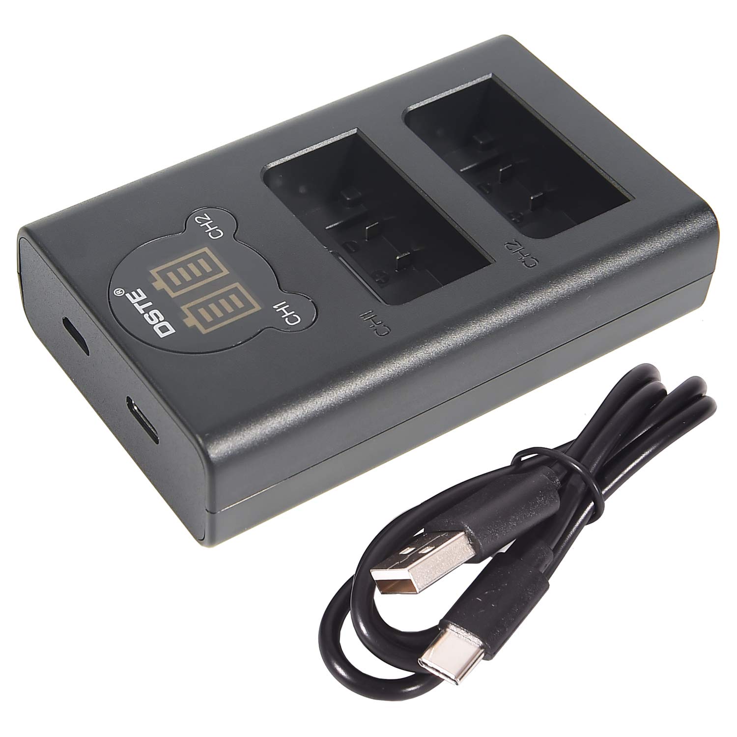 DSTE Dual USB Charger with LCD Display for EN-EL25,EN-EL25a,4241 and Nikon MH-32,Nikon Z Series Z50 Z 50 Camera