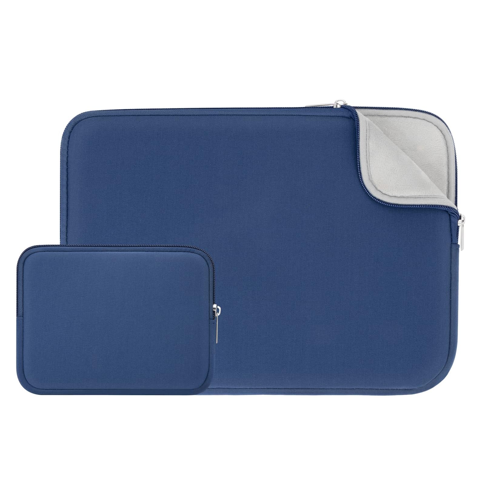 RAINYEAR 16 Inch Laptop Sleeve Protective Case with Accessories Pouch, Compatible New 16" MacBook M1 M2 M3 M4 M5 Pro/Max for A3428 A3429 A2141 A2485 A2780 A2991 A3403 A3186(Navy Blue)