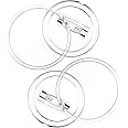 Sumind 36 Pack 1.5 Inch Acrylic Design Button Badge Clear Button Pin Badges Kit for Craft Supplies or DIY