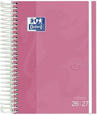 Touch, Agenda 2026 2027, Día por Página, Tapa Extradura, 12x18 cm, Español, Color Fuchsia