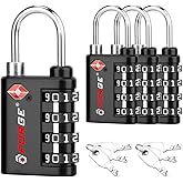 Forge Dual-Opening: Key or Combination Lock, TSA Approved Luggage Lock for Luggage, Pelican case, Travel, Gym, School and More.