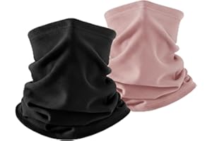 KUKASEN Neck Gaiter Neck Warmer for Men & Women, Fleece Thermal Windproof Face Cover for Winter Outdoor