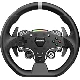 MOZA ESX Steering Wheel for Xbox and PC Offers Seamless Versatility | Universal 11-Inch Alloy Material Racing Wheel with Sweat-Proof ISF PU Grips,officially Licensed by Microsoft