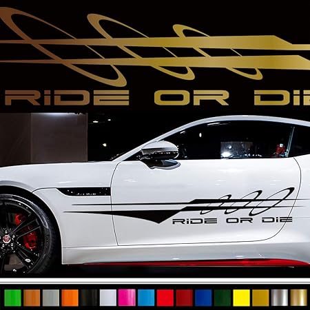 Amazon ラインカーステッカー212 バイナルグラフィック車ワイルドスピード系デカールカスタム14色から選べる ゴールド ステッカー デカール 車 バイク