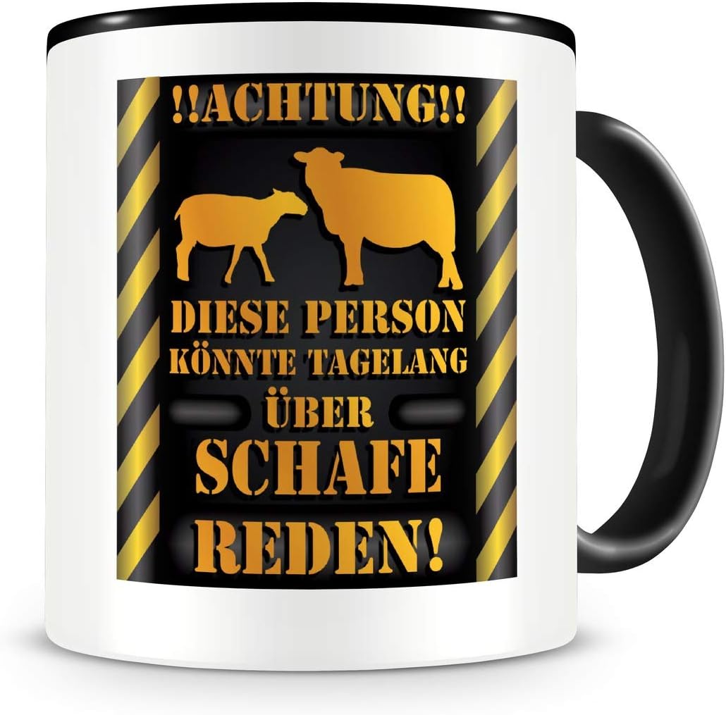 Amazon.de Samunshi® Schaf Tasse mit Spruch Geschenk für Schafe Fans