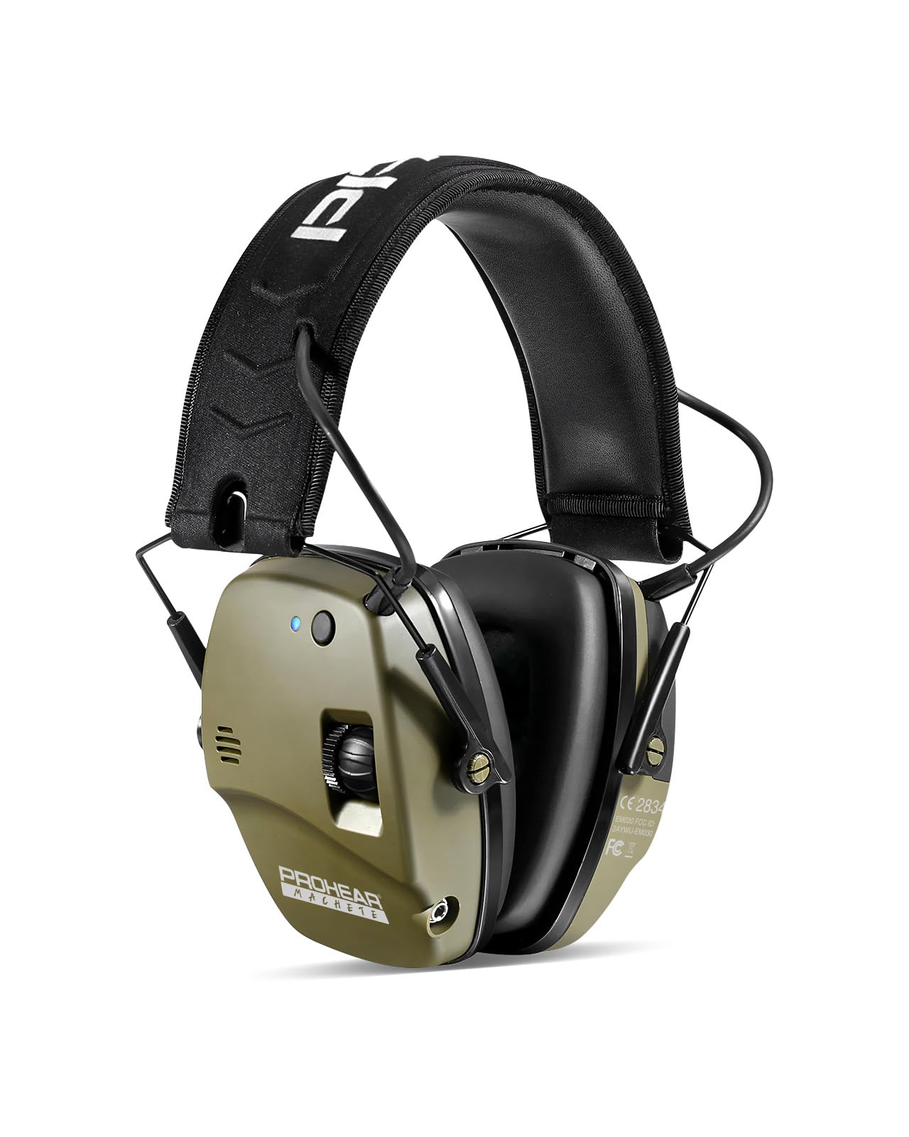 PROHEAR 030BT Electronic Safety Earmuffs for Shooting, Adult Ear Defenders for Shotgun Range, Active Noise Reduction and Sound Amplification Hearing Protector for Hunting, SNR 27dB/NRR 22dB, Bluetooth