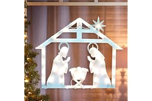 WB PRO Impact Innovations Plastic Christmas Lighted Nativity Creche Birth of Jesus Christ