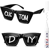 Flutesan Personalized Sunglasses Party Favors Bulk Custom Sunglasses Markers for Adult DIY