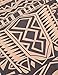 Coofandy Men’s Tattoo multi-coloured tribal inspired print long sleeve shirt Blue Medium