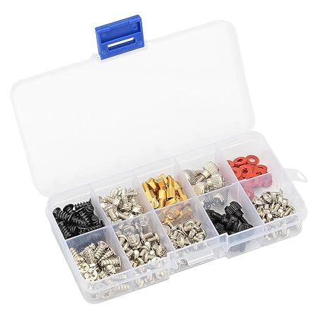 ASIV PC Schraubenset 228-Teilig für Pc-Montage Computer Pc Schrauben Festplatten Schrauben - im einem Aufbewahrungskoffer