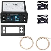 Temperature Controller Kit ERC112D 080G3492 080G3490 Digital Thermostat Electronic Refrigeration Controller Fit for Danfo-ss Beverage Air Dixell Eliwell ,with NTC Sensor Probes
