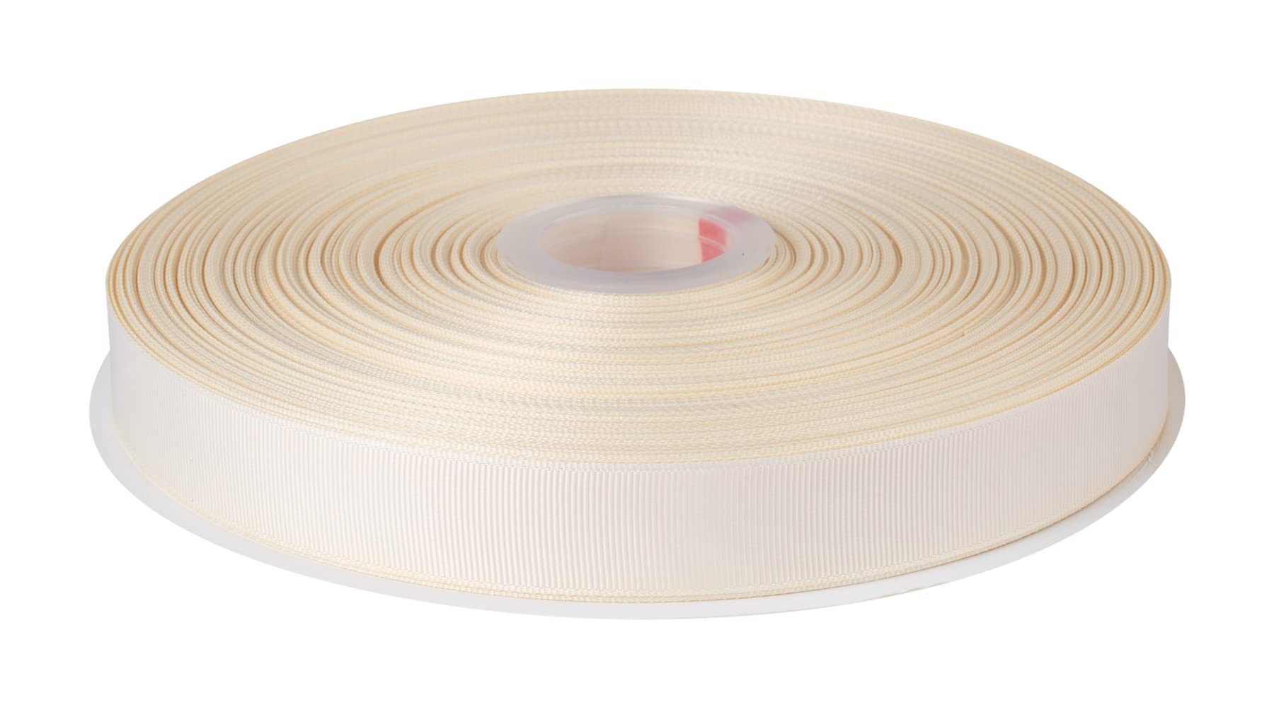 Fondersy 22mmX 91M Solid Grosgrain Ribbon for Gift Wrapping, Hair Bows, Parties, Wedding Decoration, Crafts Sewing(Ivory)
