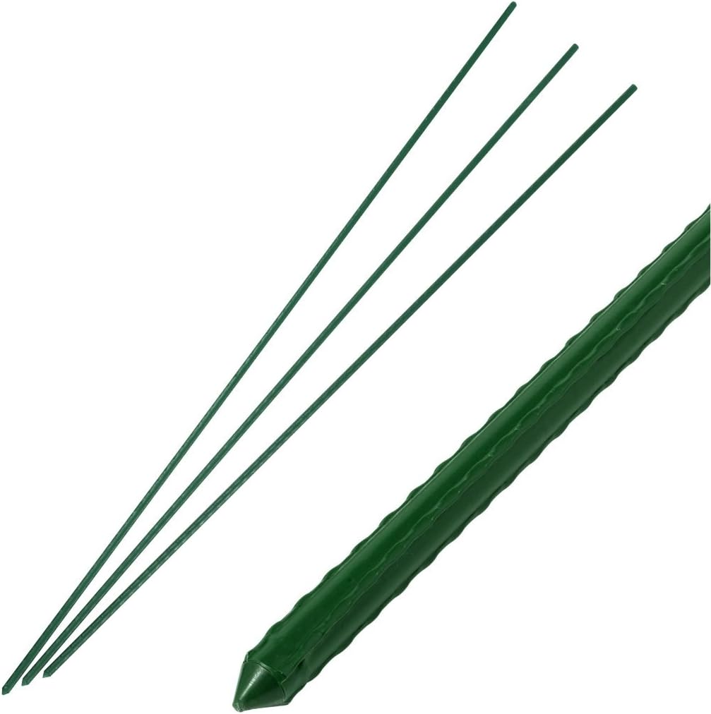 True Products 1.2m Green Plant Support Posts Stakes Fencing Pins - 10 Pack