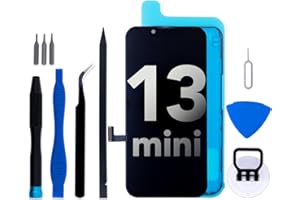 IGLOFIX for iPhone 13 mini Screen Replacement kit 5.4" LCD Display Touch Digitizer Assembly with Frame Adhesive and Repair Tools Compatible with A2628/A2481/A2626/A2629/A2630