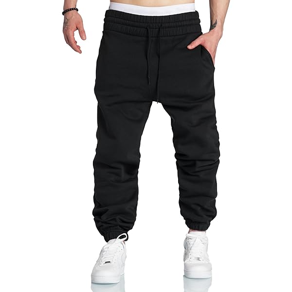 Zipper Pockets Black Joggers Amazon Zipper Pockets Mens Track