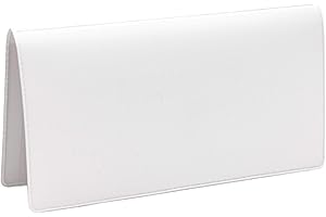 CAROUSEL CHECKS INC. White Vinyl Checkbook Cover, Top Tear Personal Vinyl Checkbook Cover