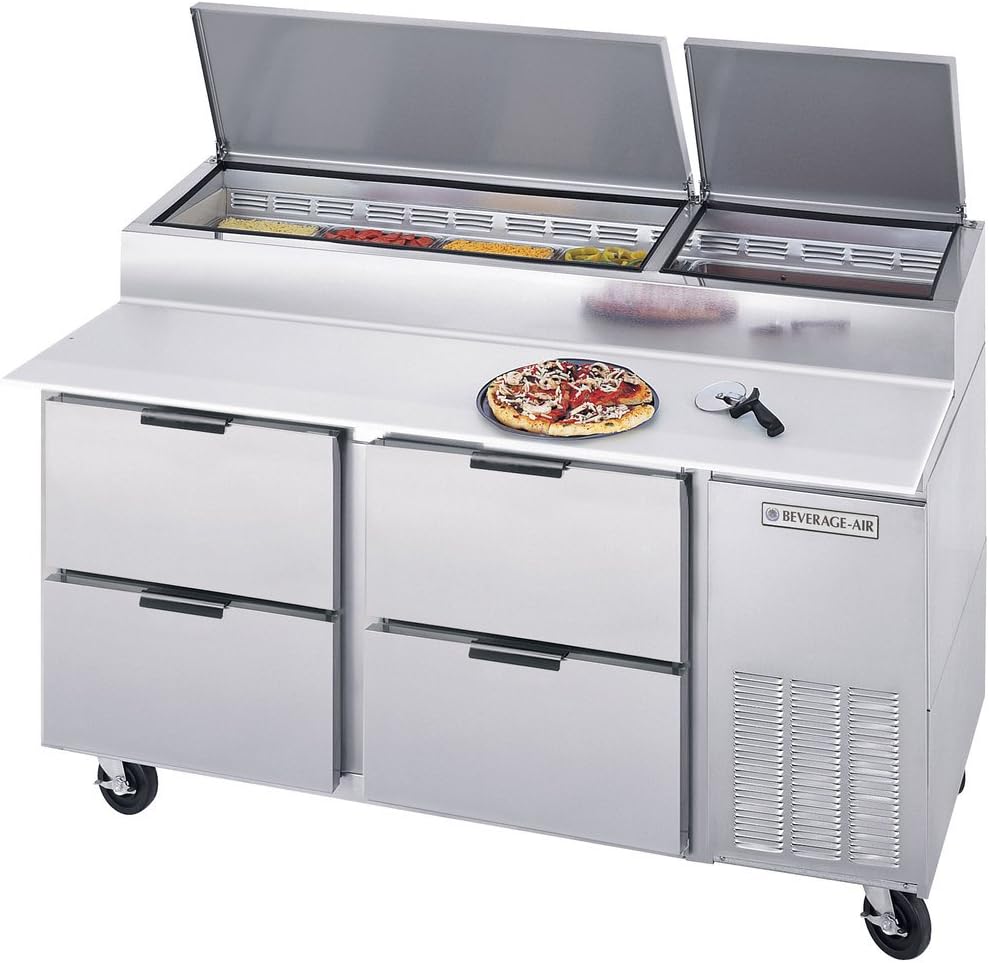 Beverage-Air DPD67-4 67" Four Drawer Pizza Prep Table