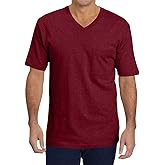 Wihion Mens Short Sleeve Pocket T-Shirts Casual Summer Cotton V Neck Tee Tops