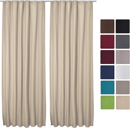 Beautissu 2er Set Gardine Thermovorhang Amelie 140x245 Cm Krauselband Vorhang Kalteschutz Warmeisolierend Thermogardine Universalband Creme Amazon De Kuche Haushalt