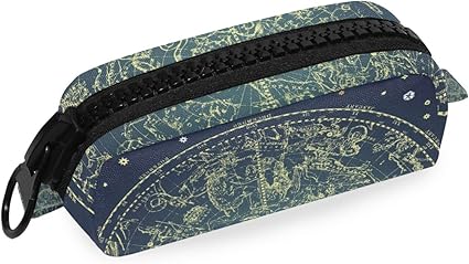 Amazon ユサキ Usaki ペンケース 星座 柄 ブルー 筆箱 おしゃれ 大容量 小学生 中学生 高校生 女の子 男の子 プレゼント ペンケース 文房具 オフィス用品