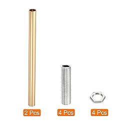MECCANIXITY Threaded Extension Rod, 7.87" Lamp Pipe