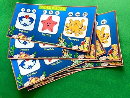 Underwater Printed Tambola Ticket