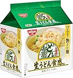 日清のどん兵衛　生うどん食感　昆布だしつゆ付　袋めん　5食パック　1ケース（5P入&times;6袋　合計30食）