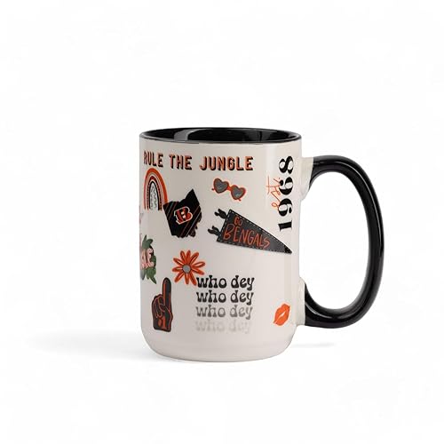 The Memory Company Officially Licensed NFL - Cincinnati Bengals 15oz Team Spirit Mug