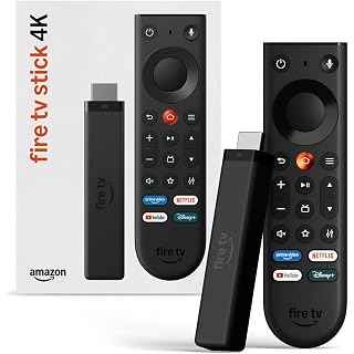 Amazon Fire TV Stick 4K (newest model), simple 4K streaming, new Fire TV Remote, all your apps in one place, free & live TV,