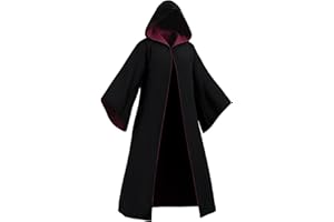 Kidukso Wizard Robe Adult Wizard Cloak Unisex Wizard Costume Hooded Uniform Magical Witch Robe Cloak Cape