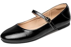 Rekayla Mary Jane Flats Shoes Women Dressy Comfortable Round Toe Slip on Ballet Flat