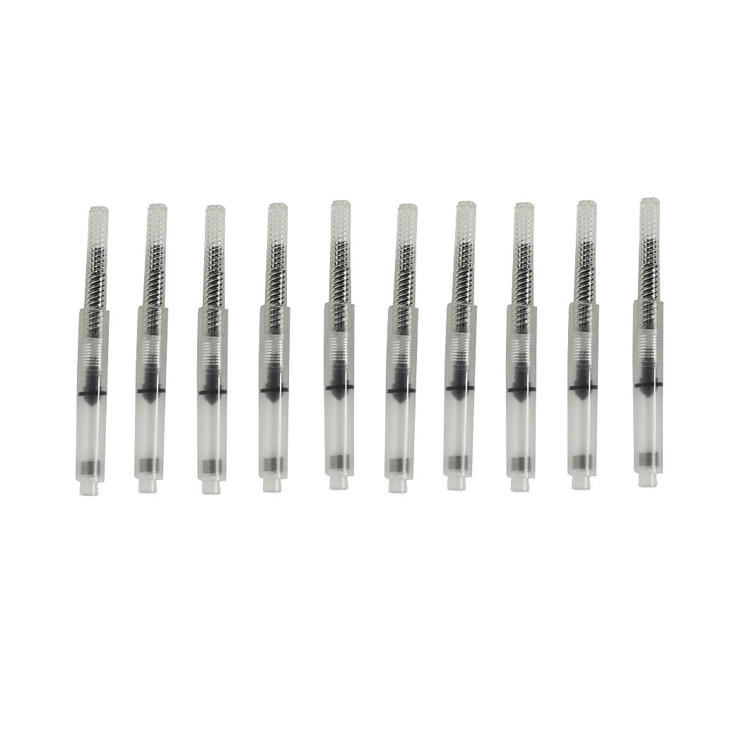 Sipliv International Standard Fountain Pen Ink Converter, Fit for Most of The Chinese Pen - 10 Pcs Screw Style