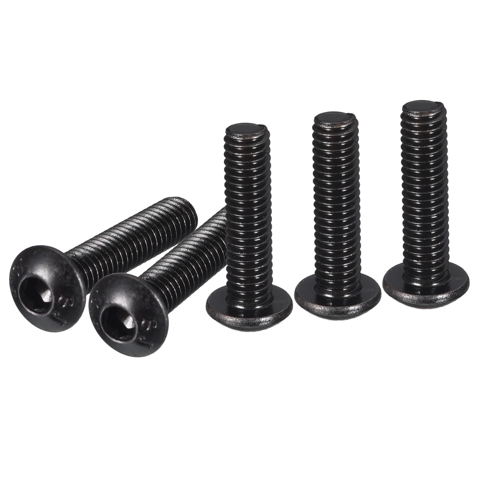 DTGN M4-0.7x18mm Button Head Socket Cap Screws - 100Pack - Good for Machine - Carbon Steel Black Oxide - Hex Drive Full Thread Fasteners โ image 1