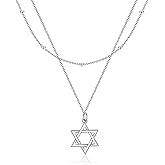 MONGAS Tree of Life/Infinity Cross/Lock and Key/Lotus/Hamsa/Horse/Strawberry/Opal/Lariat/Dragonfly/Heart/Violin Layered Necklace Sterling Silver for Women