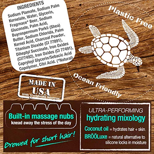 BROO-Craft-Beer-Bar-Shampoo-Hydrating-Plastic-free-525-oz149-g-Sea-Salt-Bergamot