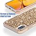 iPhone Xs Max Case,SQMCase Glitter Heavy Duty Rugged Hybrid Soft TPU Inner + Hard PC Outer with Crystal Bling Diamond Electroplated Frame Protective Case for iPhone Xs Max 6.5