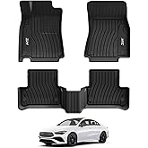 3W Floor Mats for Mercedes Benz CLA 250(2020-2026) / GLA 250(2021-2026), TPE All Weather Custom Fit Floor Liner for Benz CLA GLA, TPE All-Weather Custom Fit Car Liners