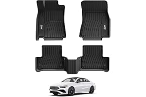 3W Floor Mats for Mercedes Benz CLA 250(2020-2026) / GLA 250(2021-2026), TPE All Weather Custom Fit Floor Liner for Benz CLA GLA, TPE All-Weather Custom Fit Car Liners