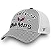 Official Capitals Hat 2018 Stanley Cup Champions Locker Room Trucker Adjustable Cap - Heather Gray