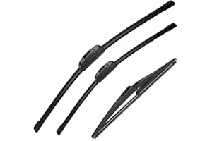Wenyant Windshield Wiper Blades for My Car Original Equipment Automotive Replacement Compatible with Nissan Subaru Toyota Acura Honda CR-V Mazda Infiniti Wiper Blades Set - 26"/17"/12"(Set of 3)